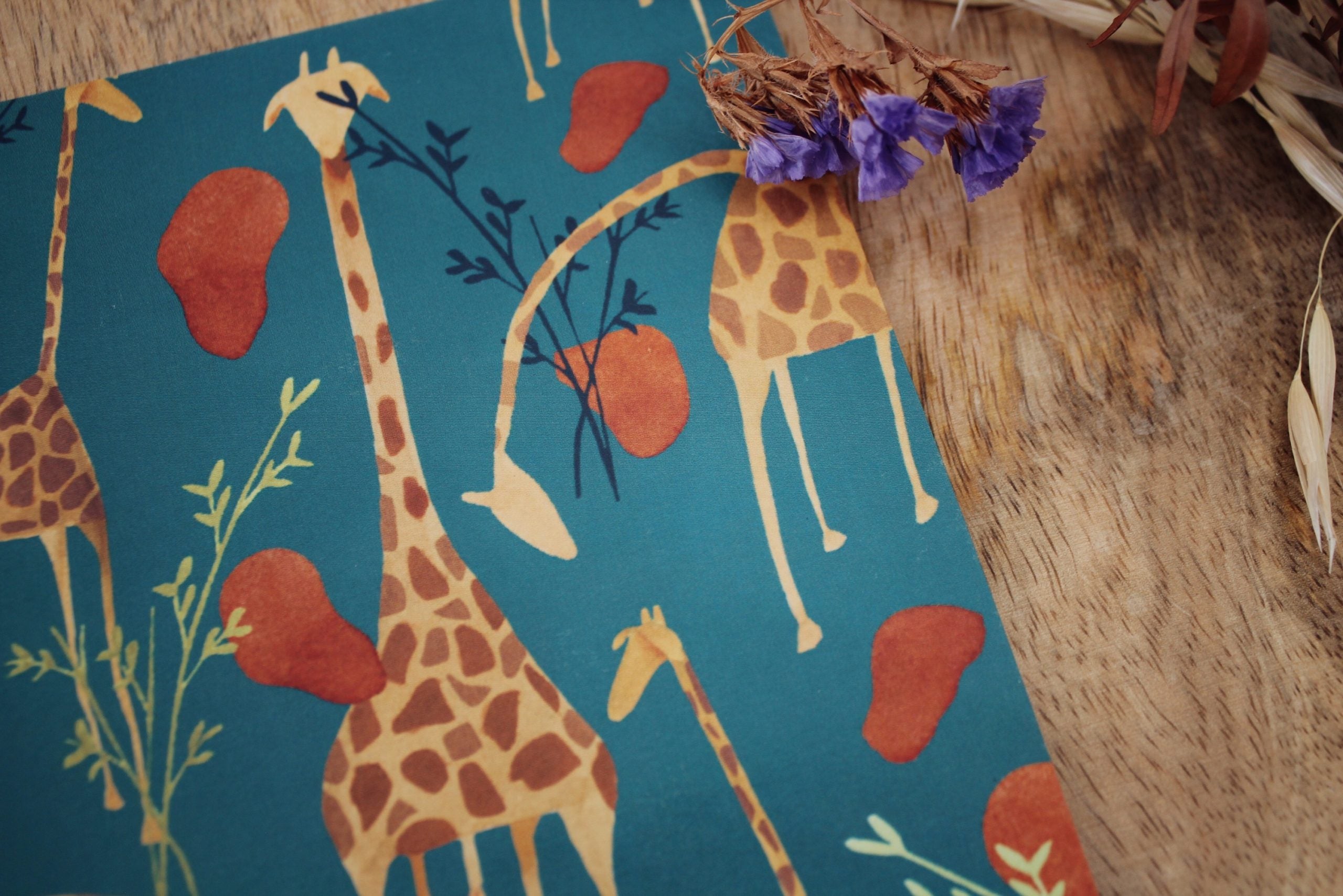 JIRAFAS - Lámina estampada A5