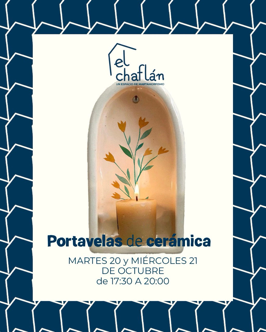 Portavelas de cerámica [20/21-10-2026]