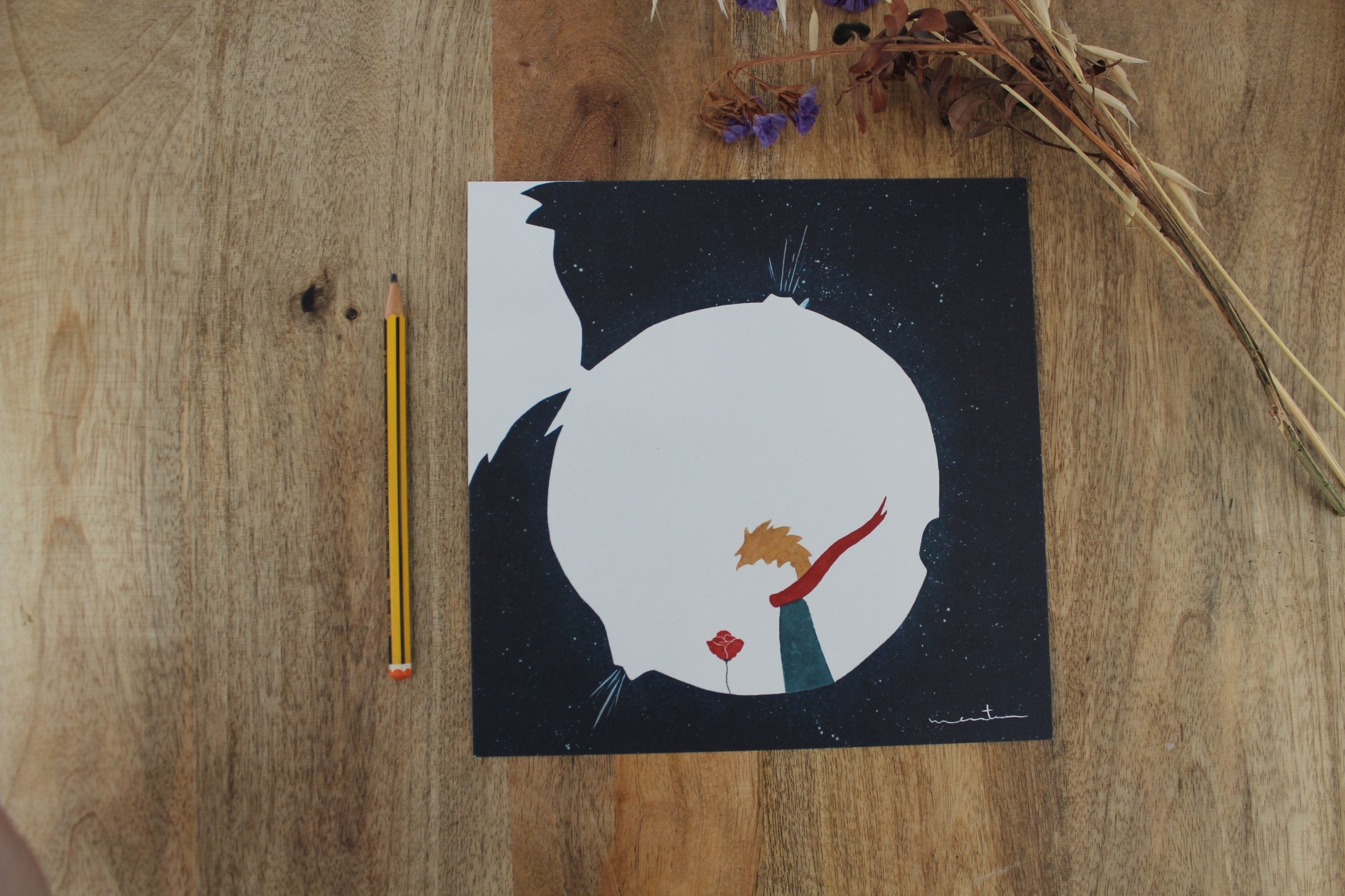 PRINCIPITO · Lámina decorativa 20 x 20 cm