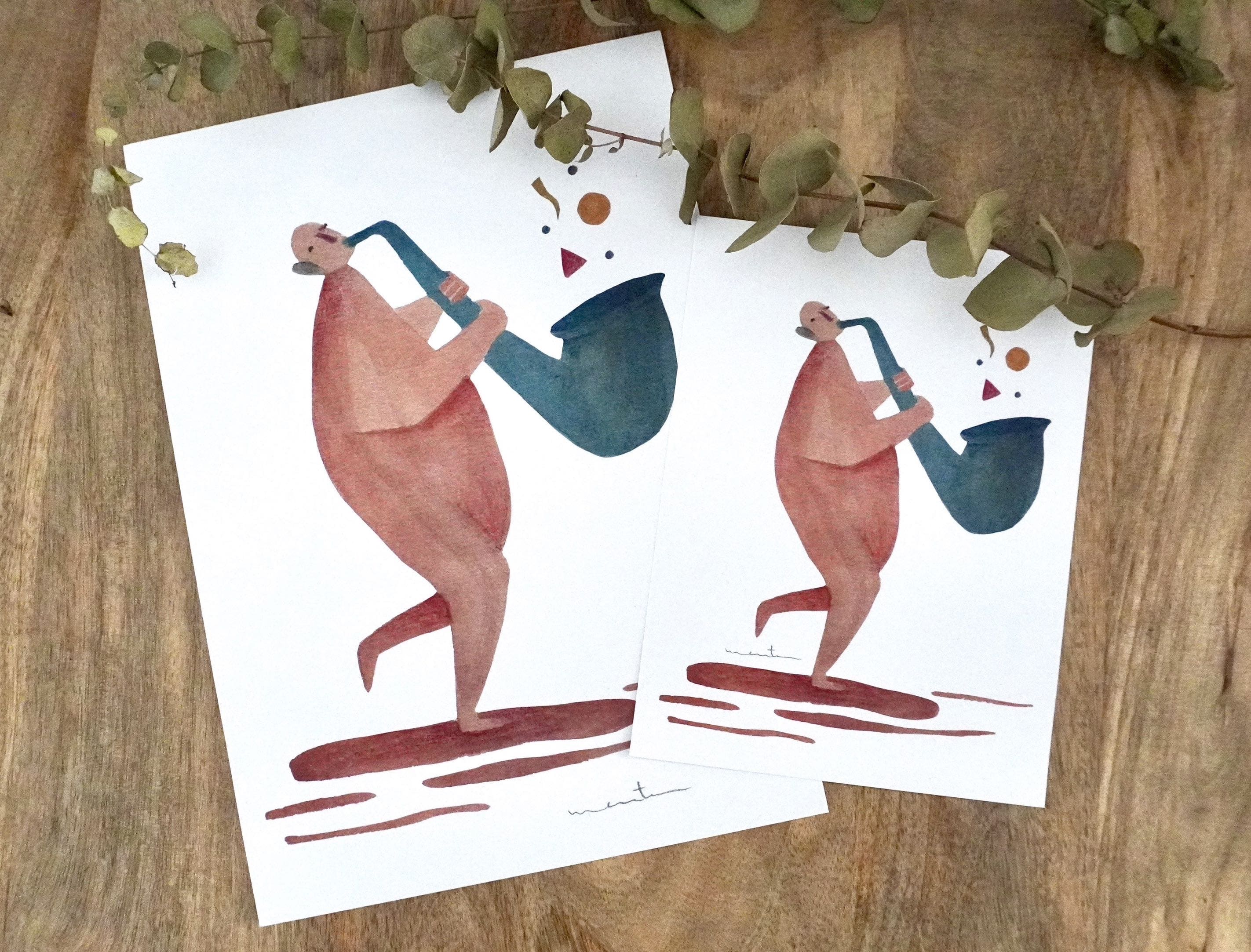 SAXOFONISTA - LÁMINA A5 / A4