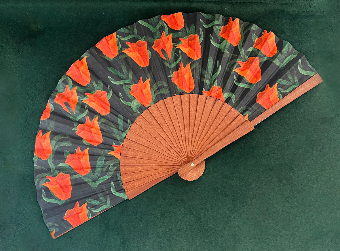 Abanico - Amapola de California | Colección TUKUY