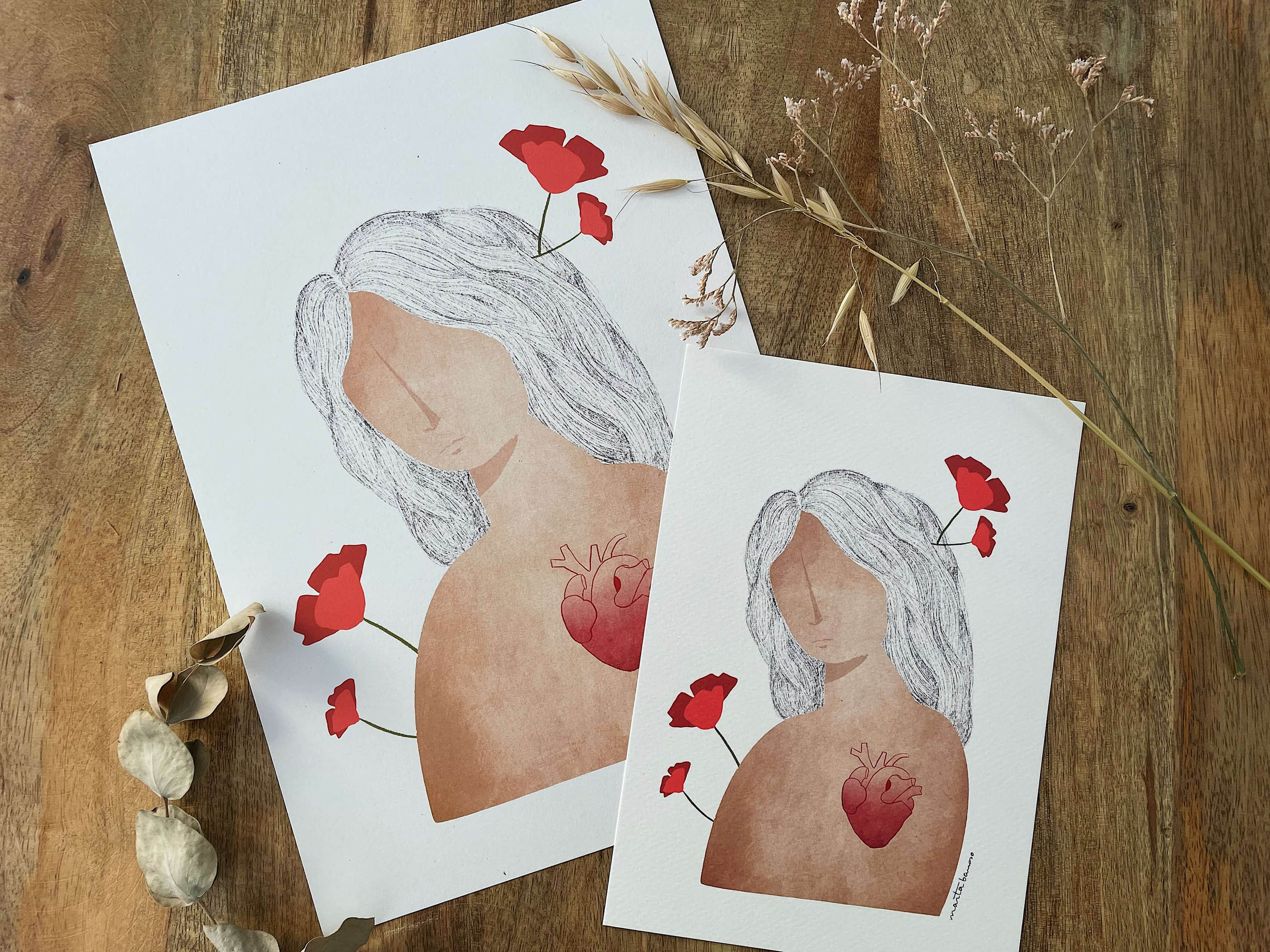 CLAVELES - Lámina A4 - A5