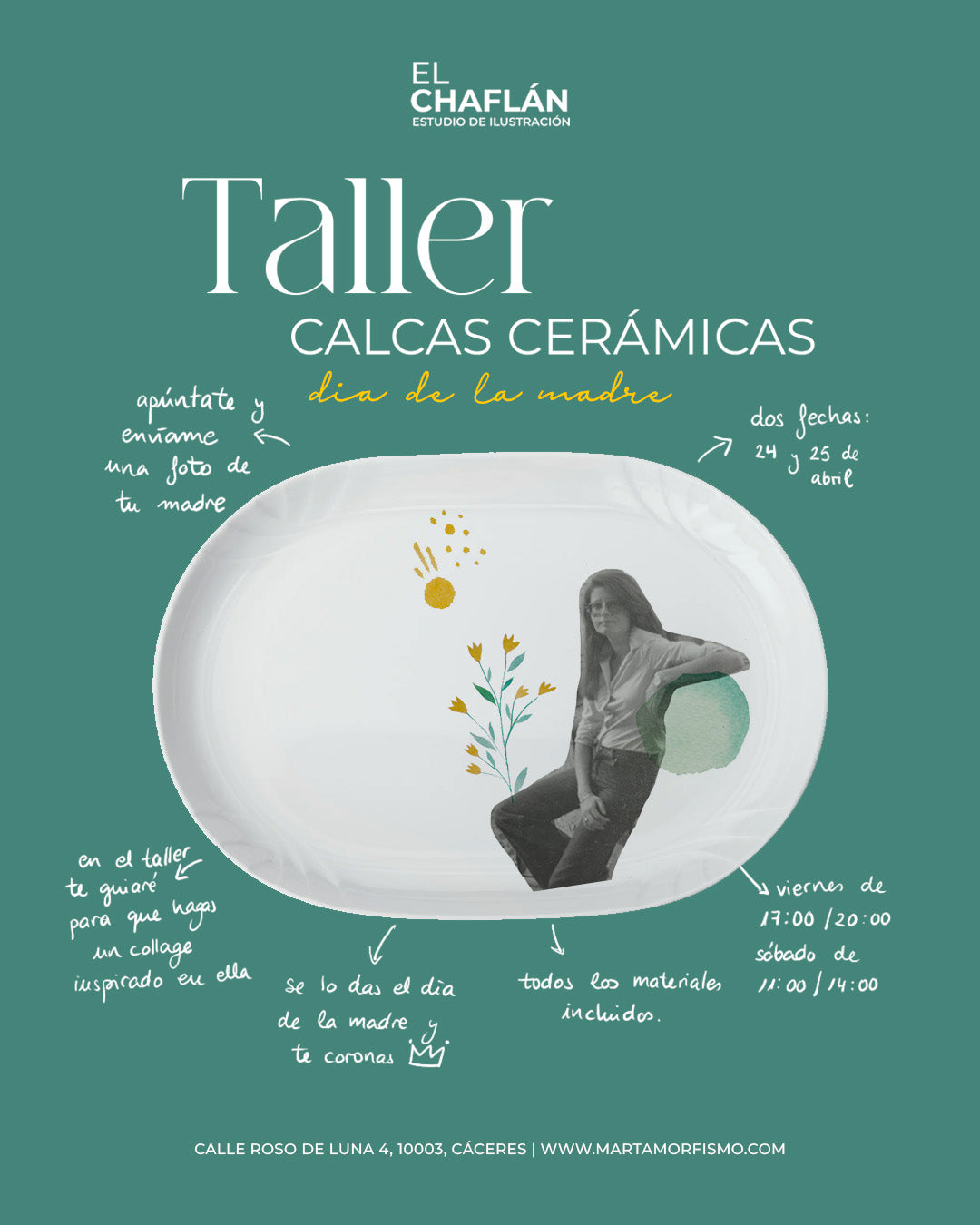 Calcas cerámicas - Día de la madre