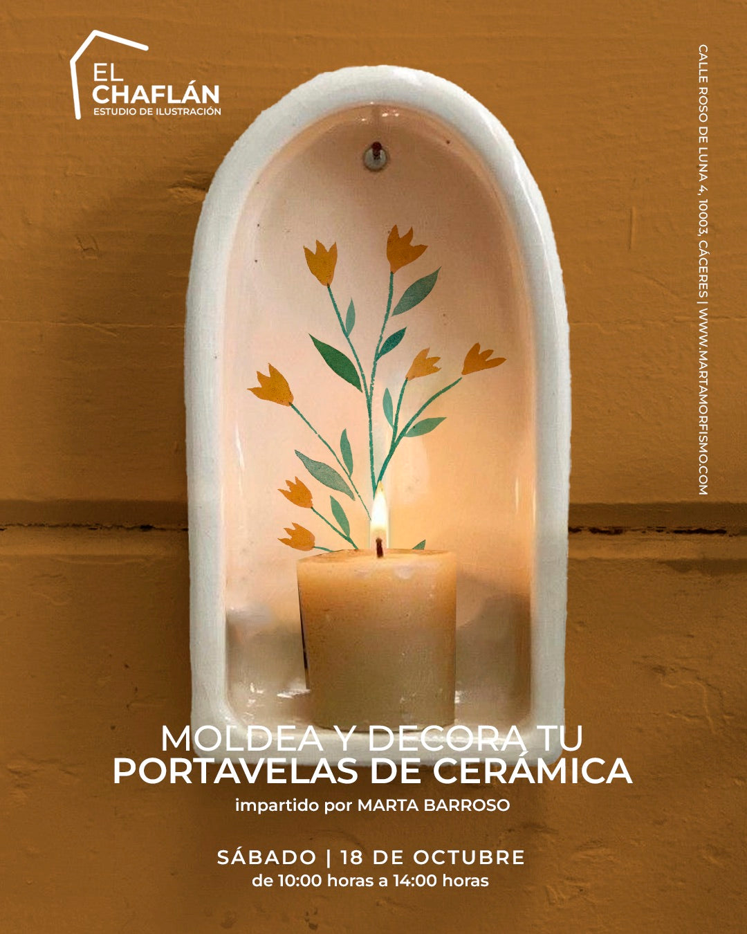 Moldea y decora tu portavelas de cerámica - [18-11-2025]