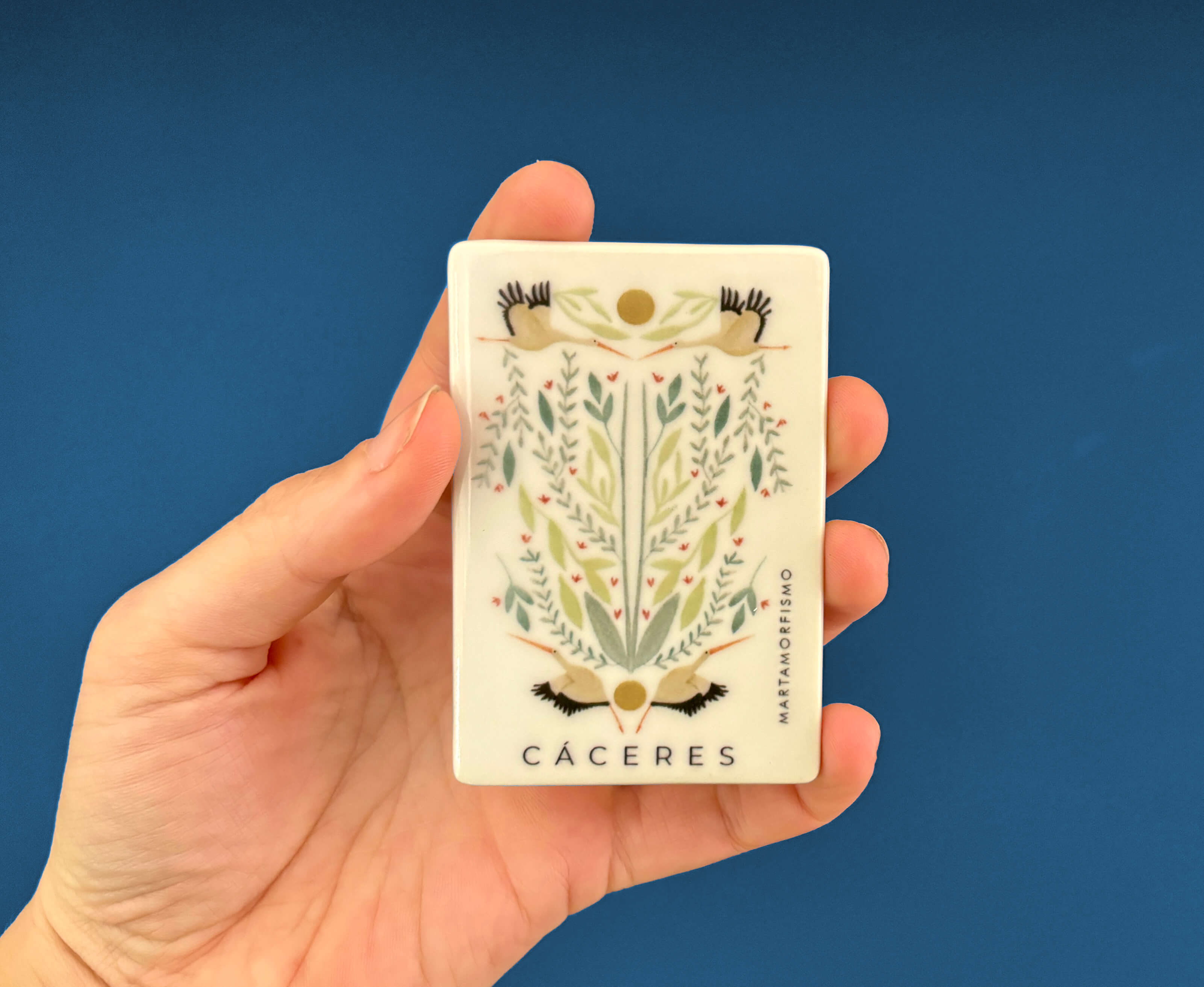 Imán - Cigüeñas simétricas | Colección ARREI