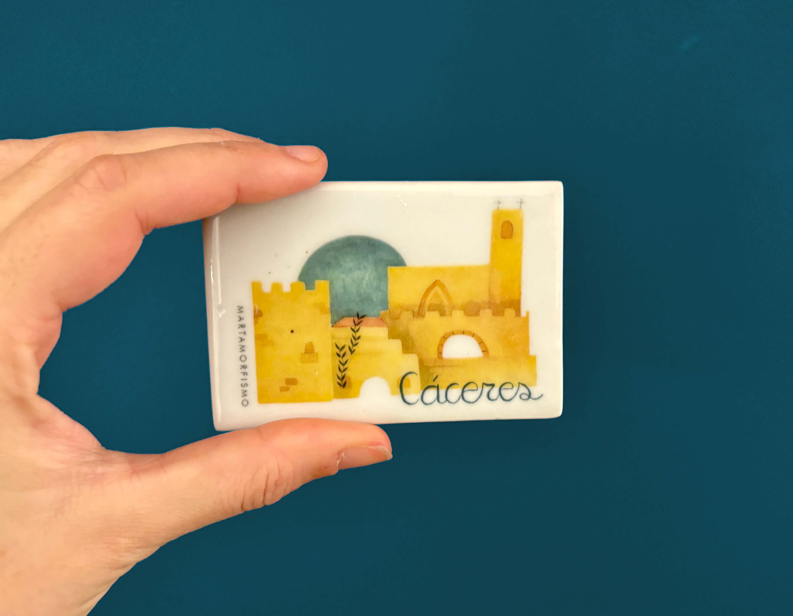 Imán - Skyline Cáceres | Colección ARREI