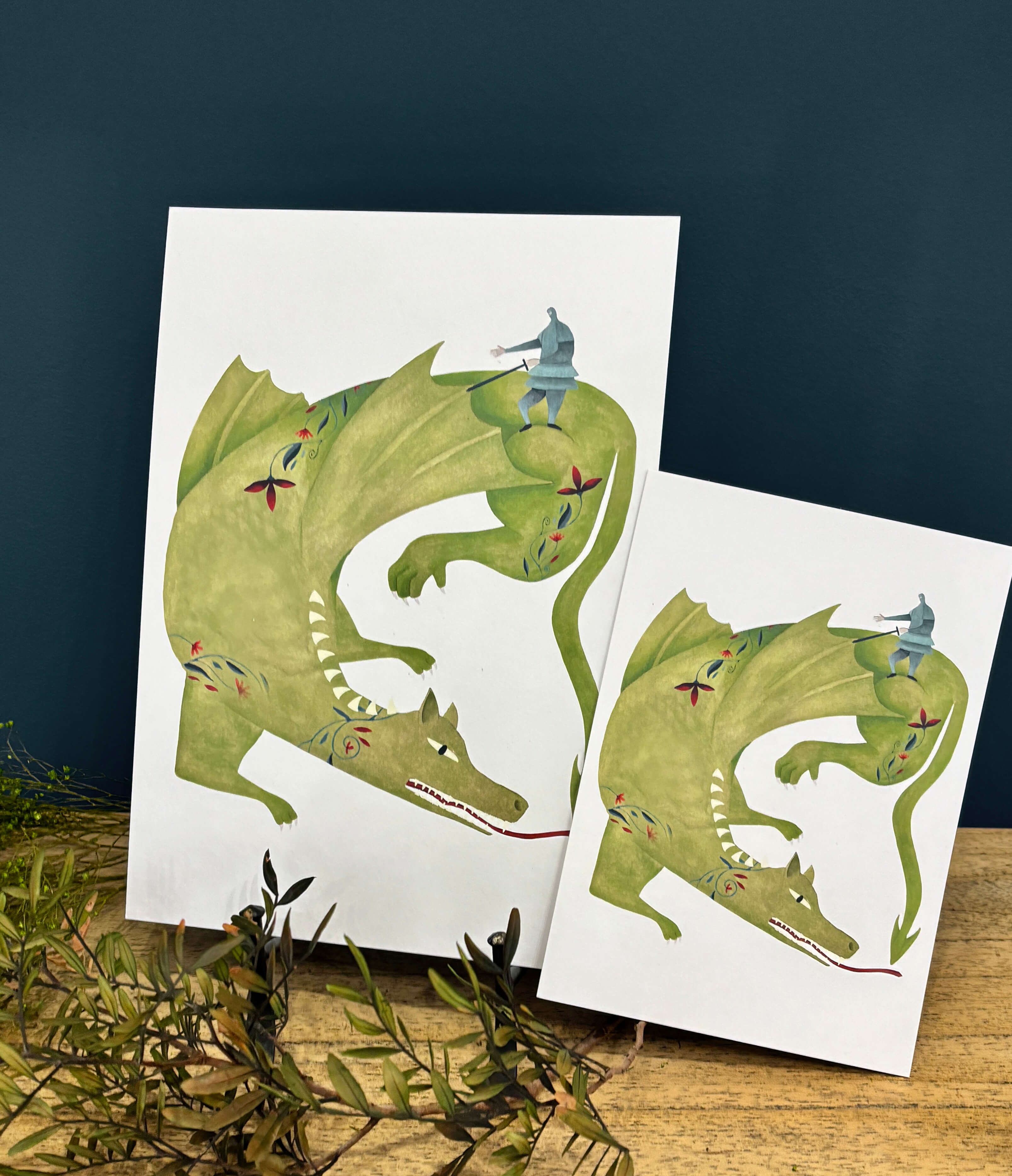 Lámina El dragón de San Jorge | Colección ARREI