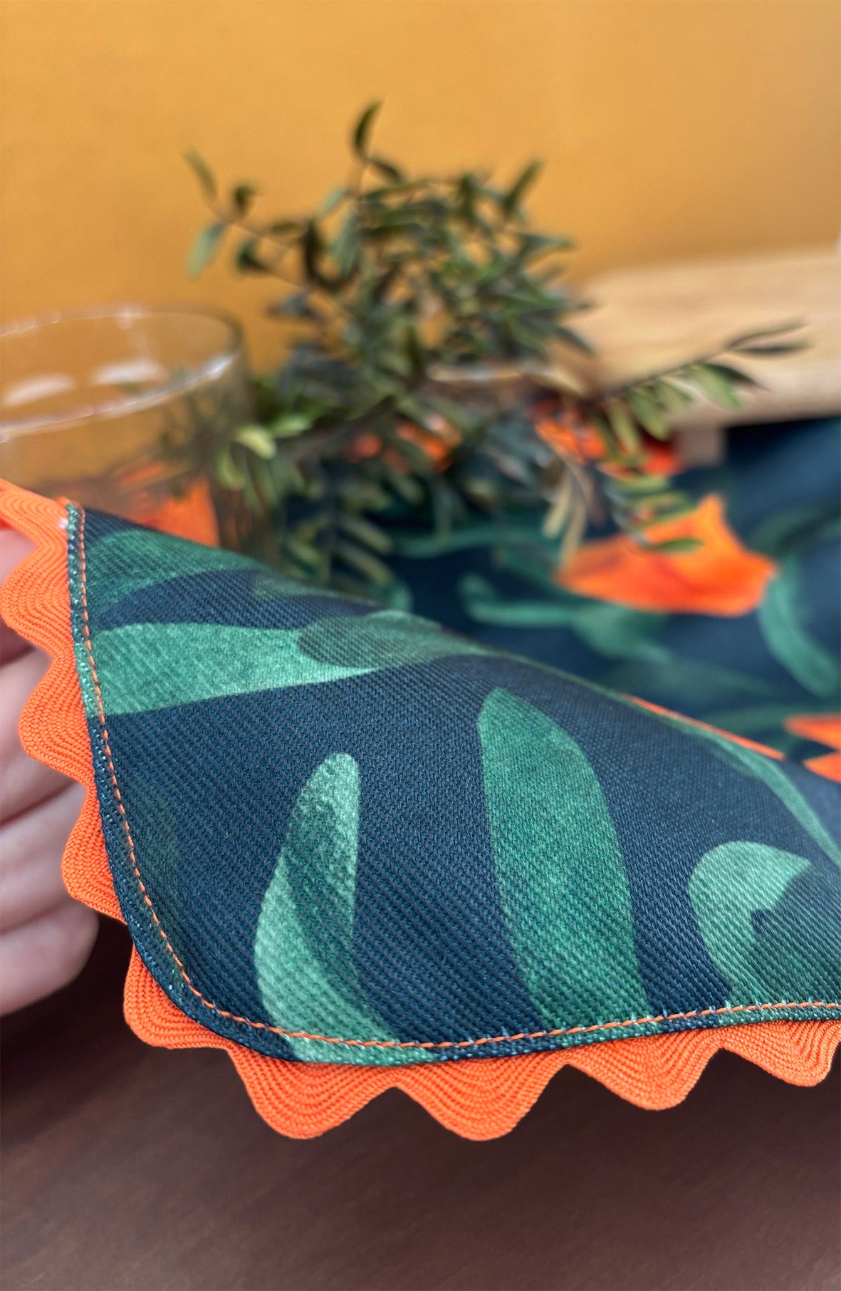 Mantel individual Amapola de California | Colección TUKUY