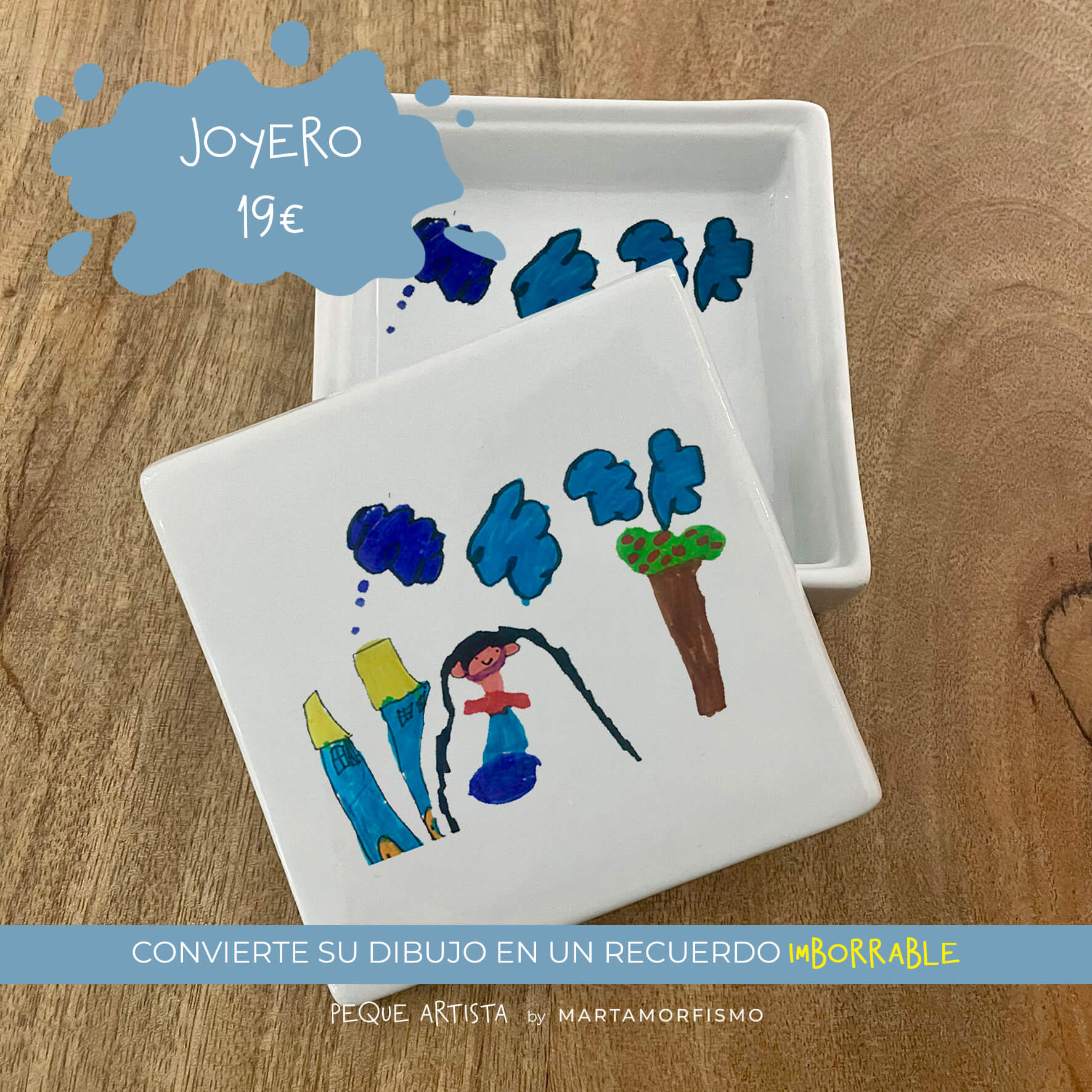 PEQUE ARTISTA - El dibujo de tu peque en un plato