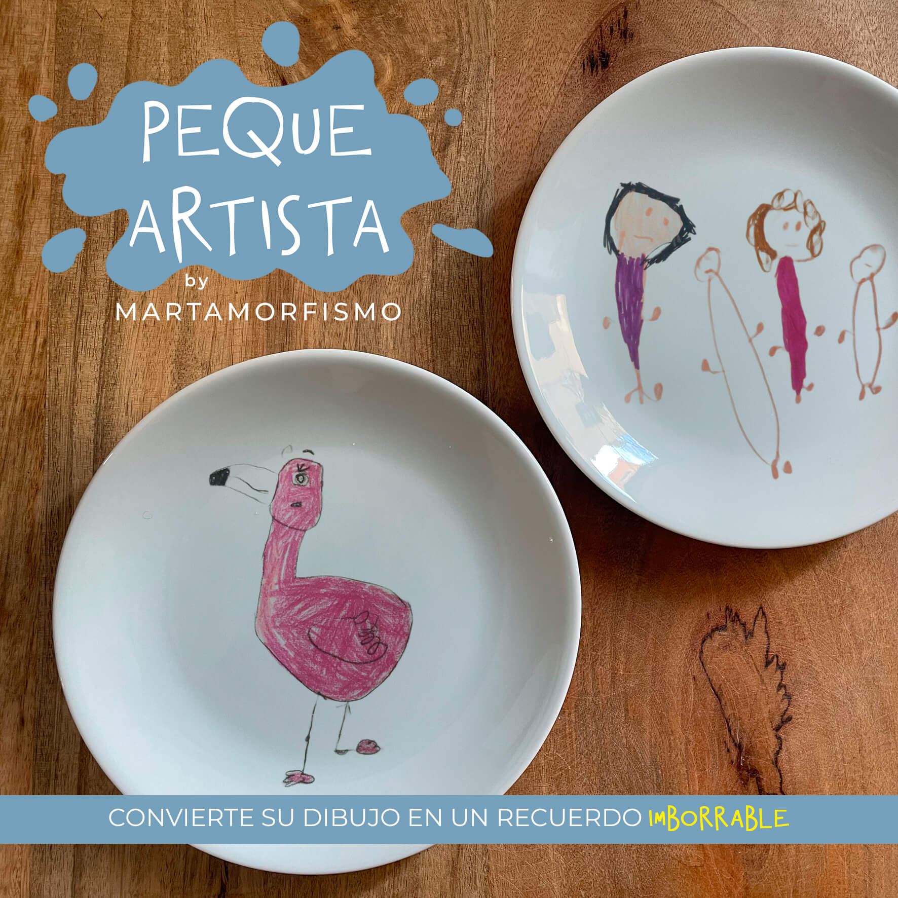 PEQUE ARTISTA - El dibujo de tu peque en un plato
