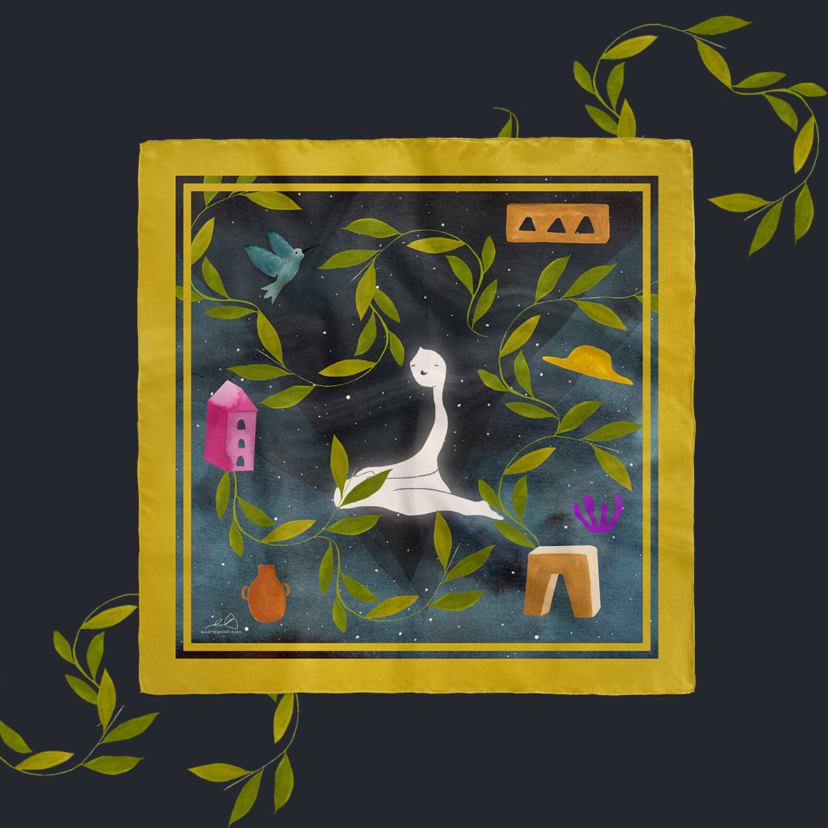 Pañuelo 70cm x 70cm Mamaquilla | Colección TUKUY