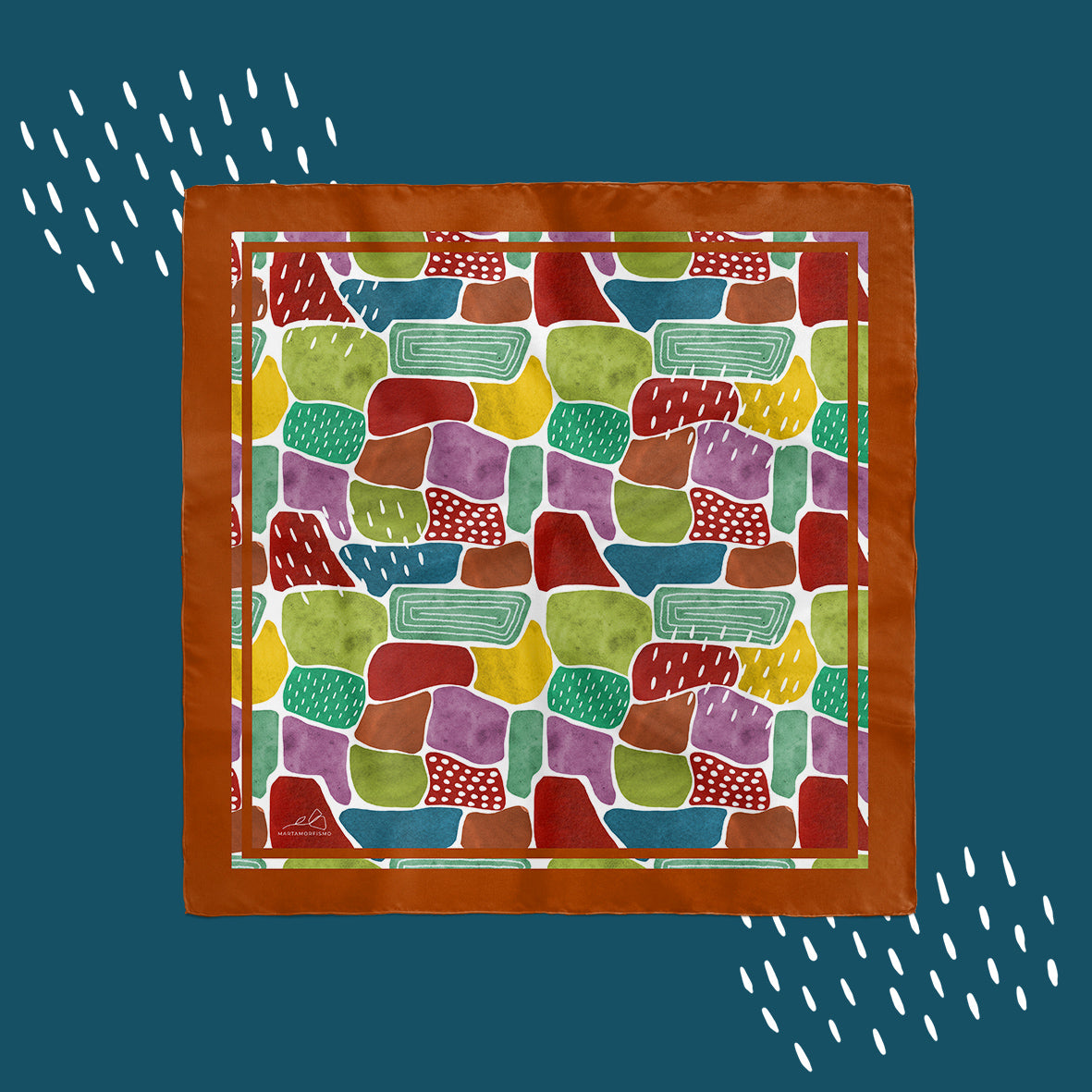 Pañuelo 70cm x 70cm Salineras | Colección TUKUY