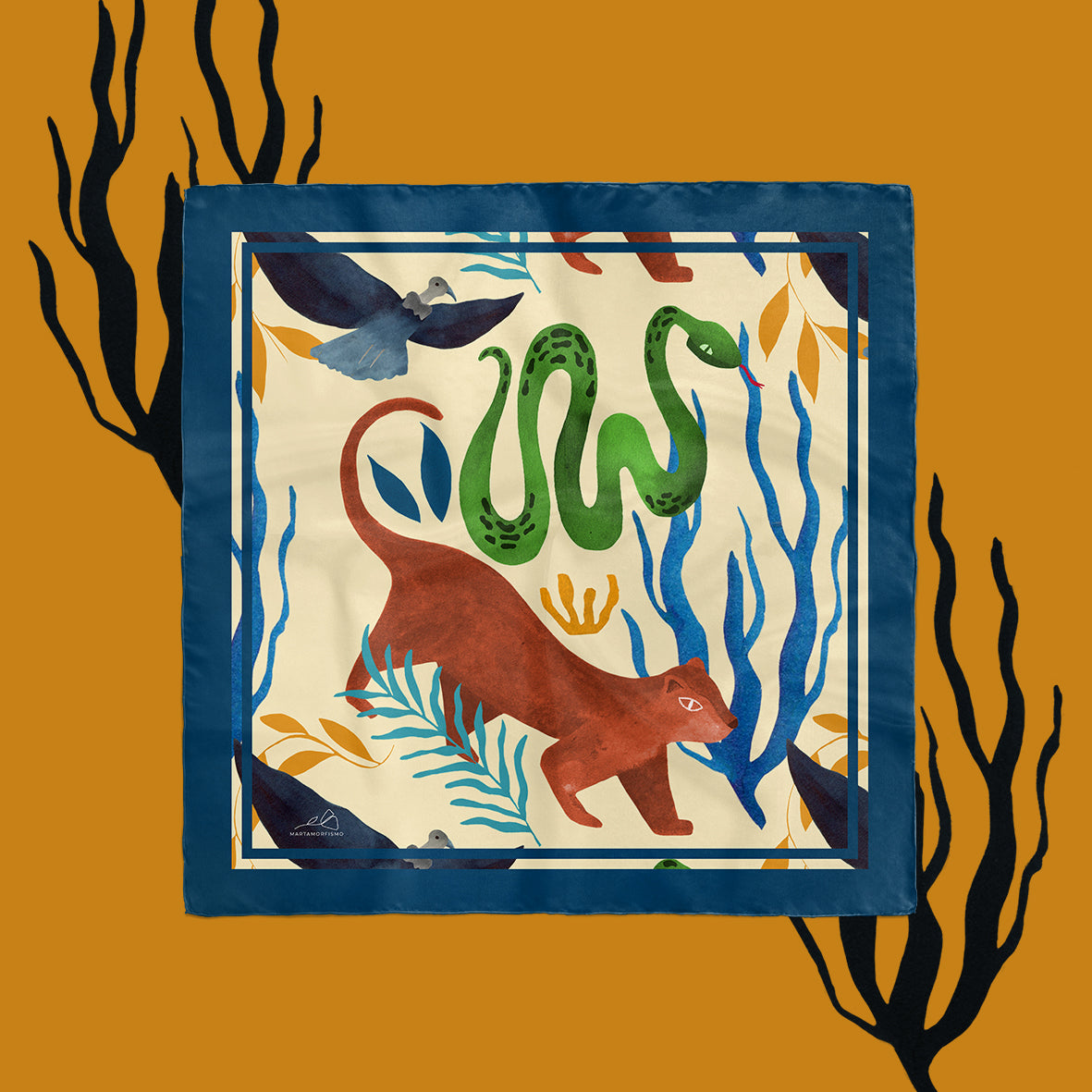 Pañuelo 70cm x 70cm Trilogía Andina | Colección TUKUY